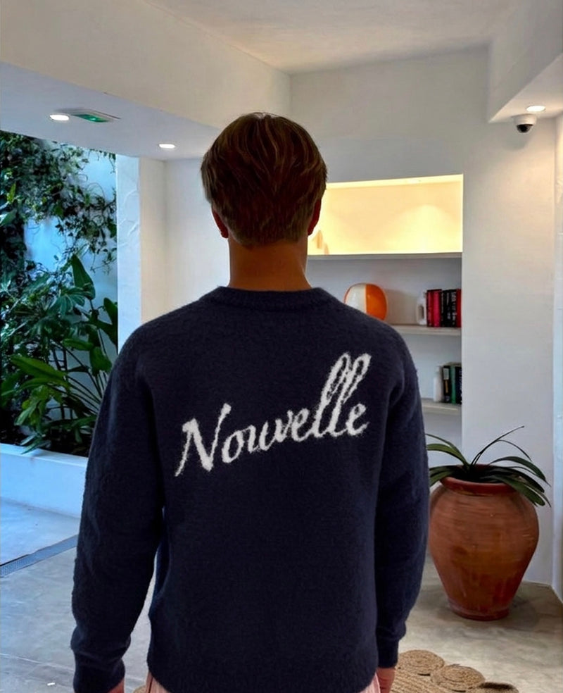 Navy Mohair Knitwear