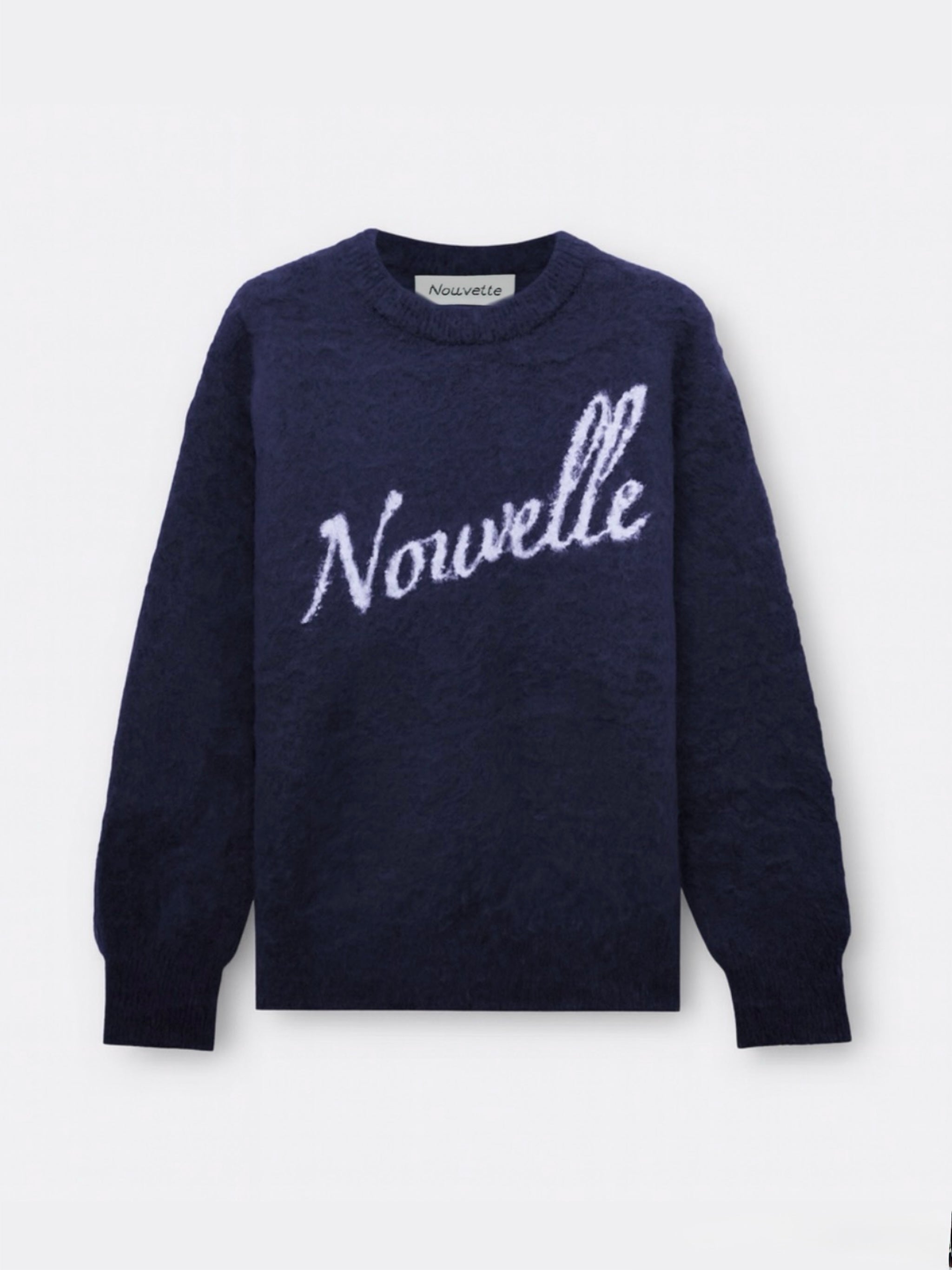 Navy Mohair Knitwear