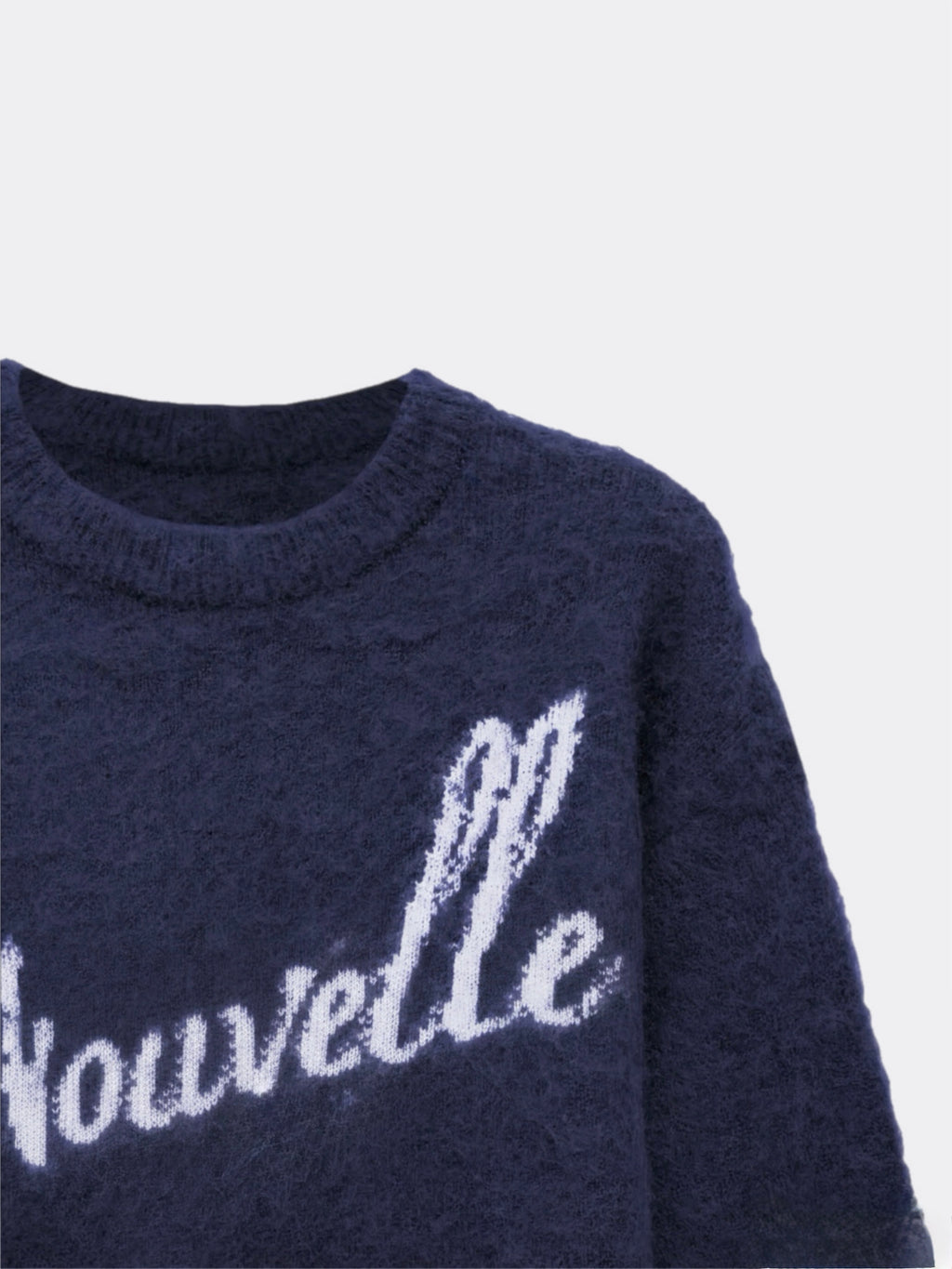 Navy Mohair Knitwear