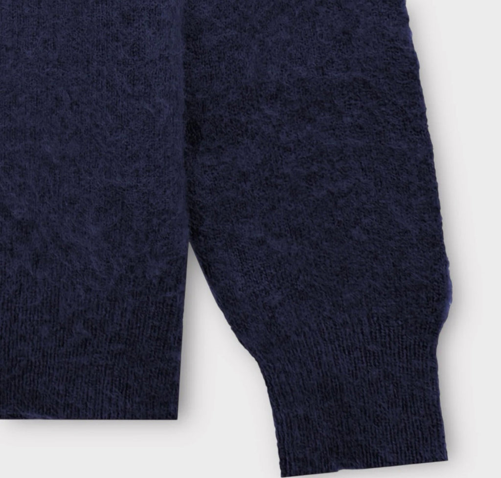 Navy Mohair Knitwear