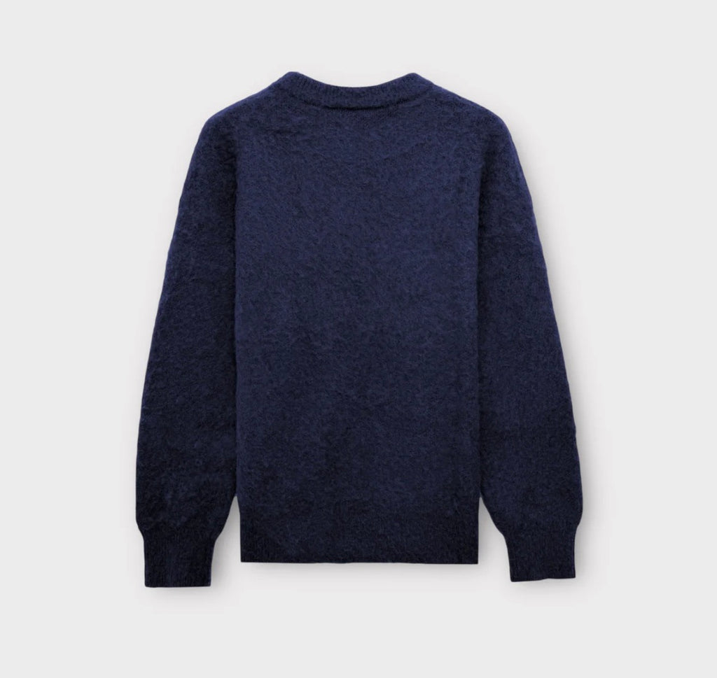 Navy Mohair Knitwear