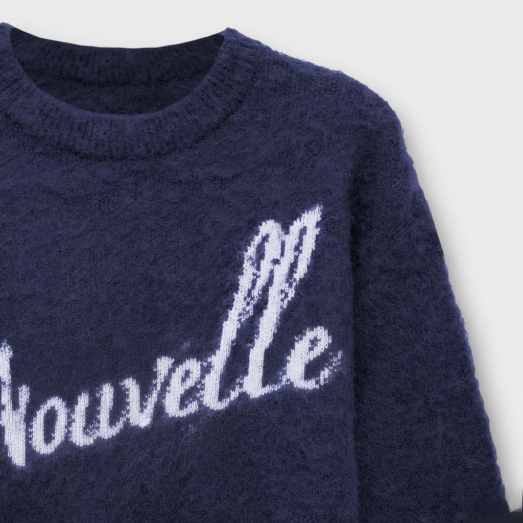 Navy Mohair Knitwear